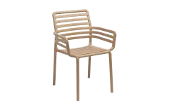 Stapelbarer Gartenstuhl Doga | Kunststoff | Cappuccino