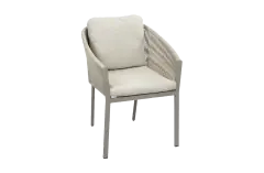 Stapelbarer Gartenstuhl Elvira | Camel & Beige