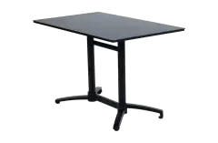 Klappbarer Terrassentisch Gent | 120 x 70 cm | Schwarz
