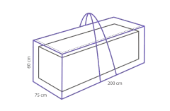 Luxus-Kissen-Aufbewahrungstasche 200 x 75 x 60 cm