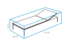 Sonnenliege Schutzh&uuml;lle 217 x 84 x 43 cm