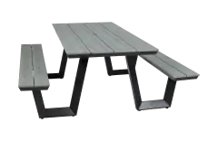 Picknicktisch Coffee Bay | Grau | Aluminium & Polywood