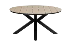 Runder Gartentisch | Limasol  &oslash; 150 cm |  Polywood & Aluminium | Holz
