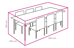 Gartenset Schutzh&uuml;lle 225 x 190 x 105 cm
