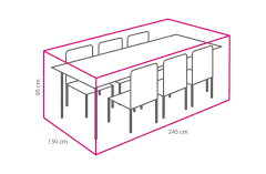 Gartenm&ouml;bel-Set Schutzh&uuml;lle 245x150x95 cm