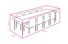 Gartenm&ouml;bel-set Schutzh&uuml;lle 285x180x95 cm