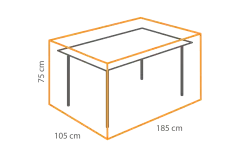 Tischschutzh&uuml;lle 185 x 105 x 75 cm