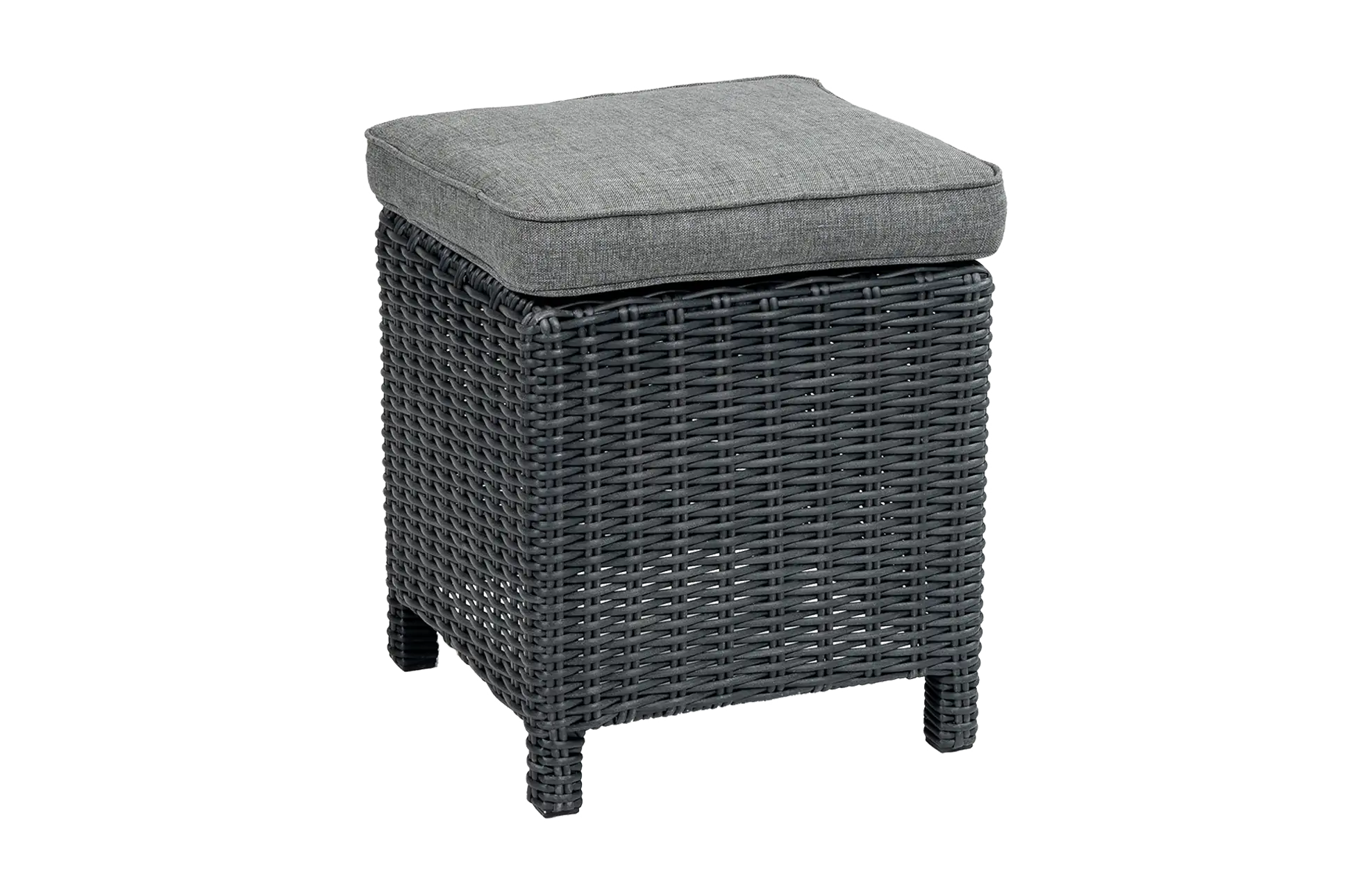 Dublin Hocker | Schwarz | 40x40 cm