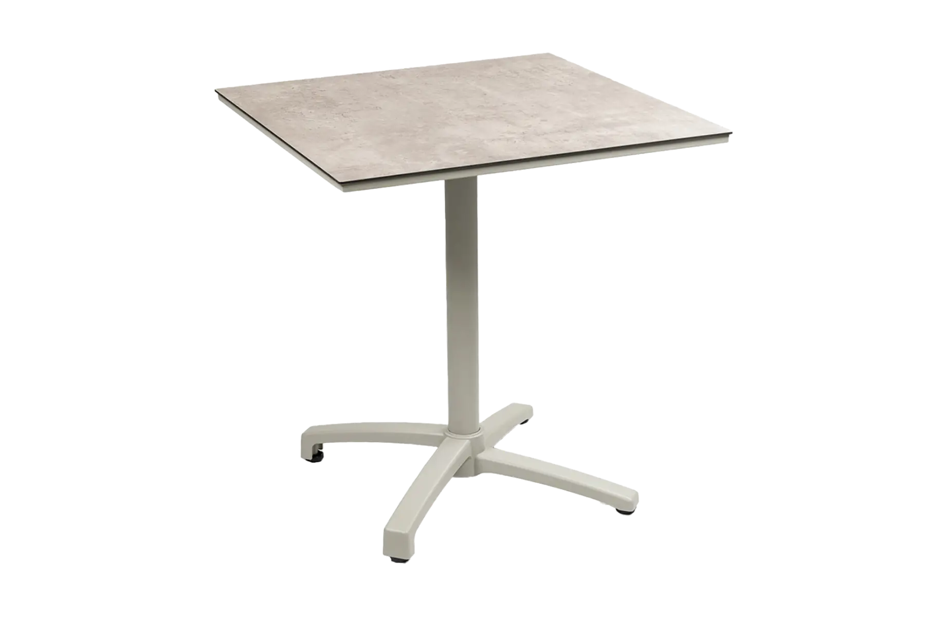Klappbarer Terrassentisch Gent | 70 x 70 cm | Sand & Braun