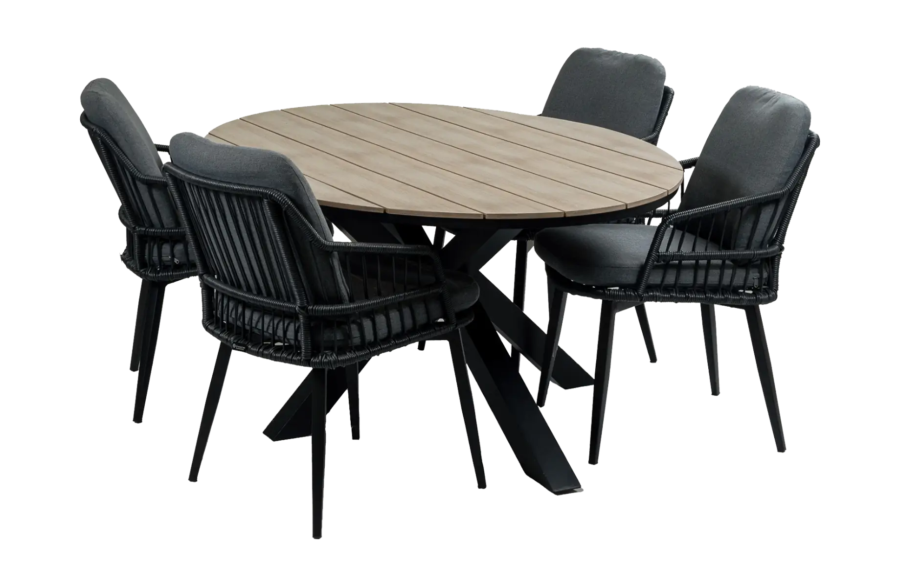 5delige-4persoons-tuinset-isabel-wood-buitentafel-4-seizoenen-tuinmeubelen