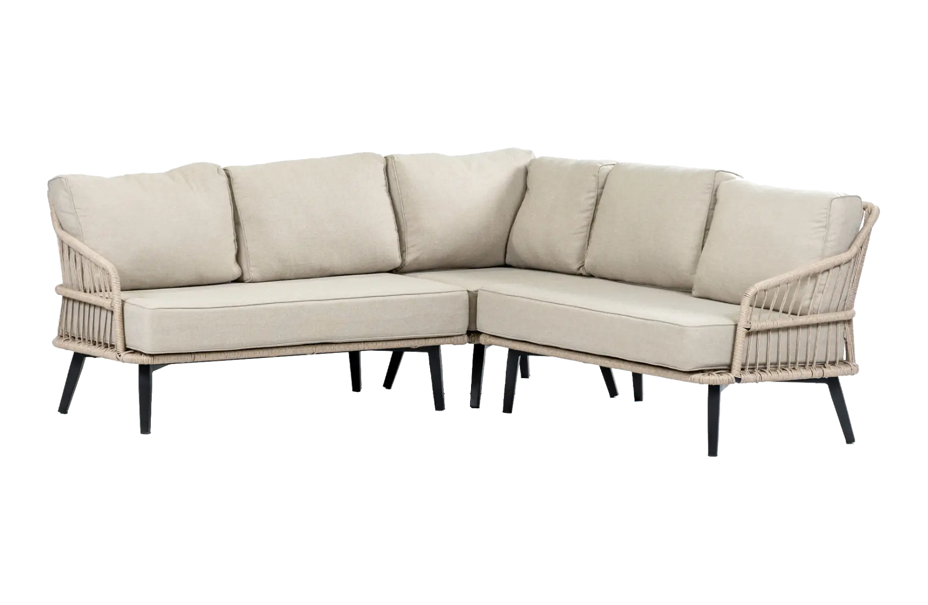 Ecklounge-Set | Isabel | Sand | Rope