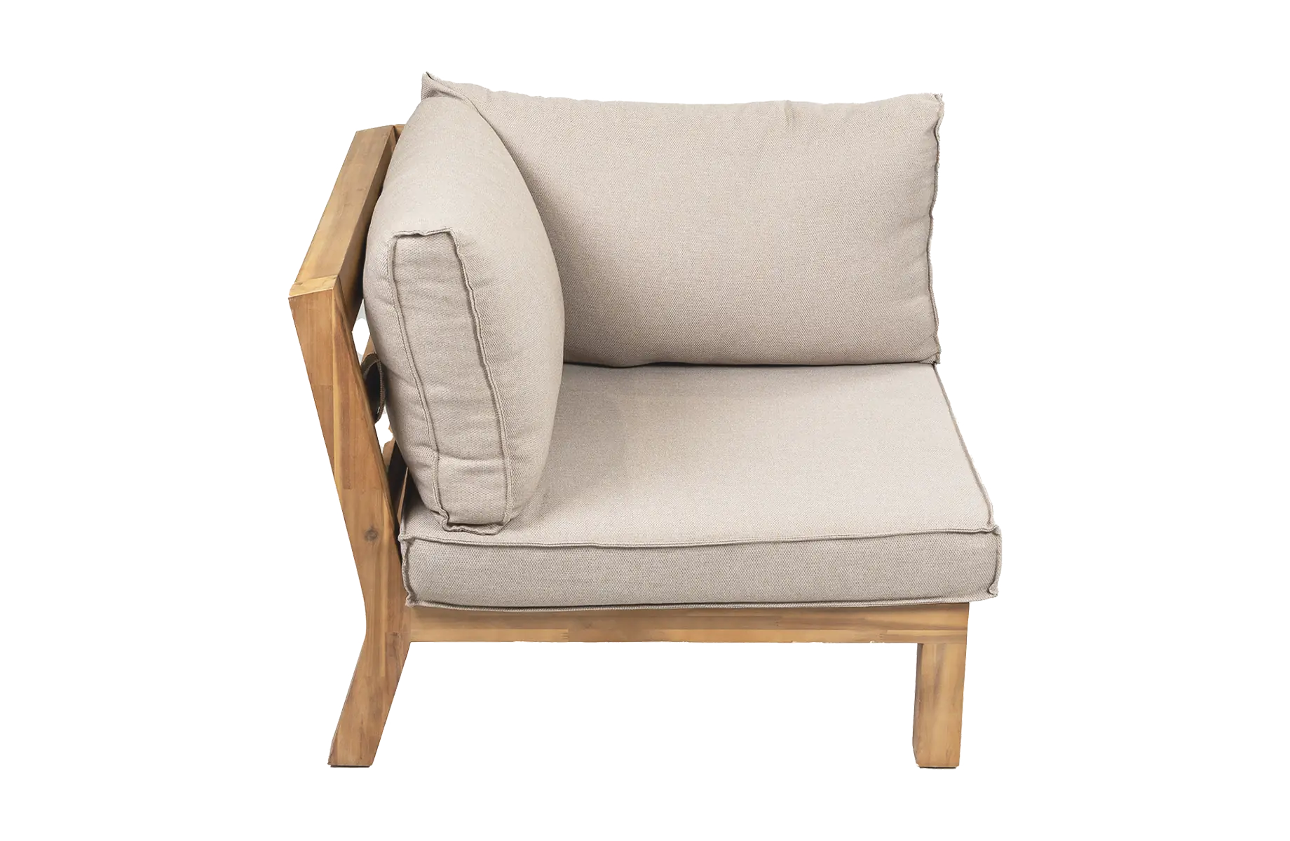 Eck-Element Kent | Sand | Akazienholz