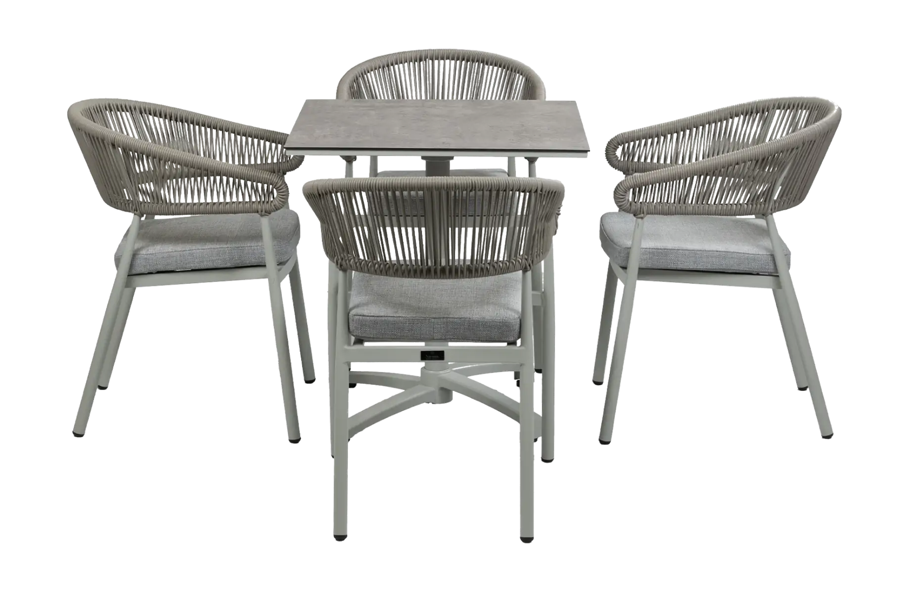 Knokke-Gent-Sand-tuinset-hpl-beige-4-delig-terras-4-seizoenen-tuinmeubelen