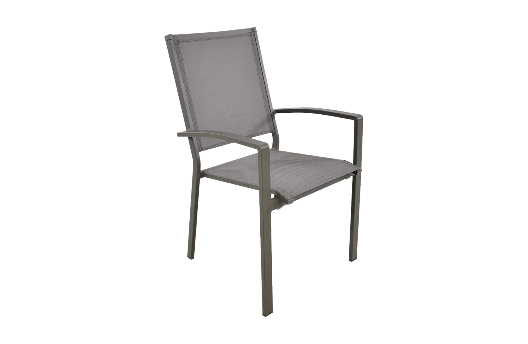 Stapelbare tuinstoel Mojito Pardo | Grey | Aluminium & Textileen | Lesli Living