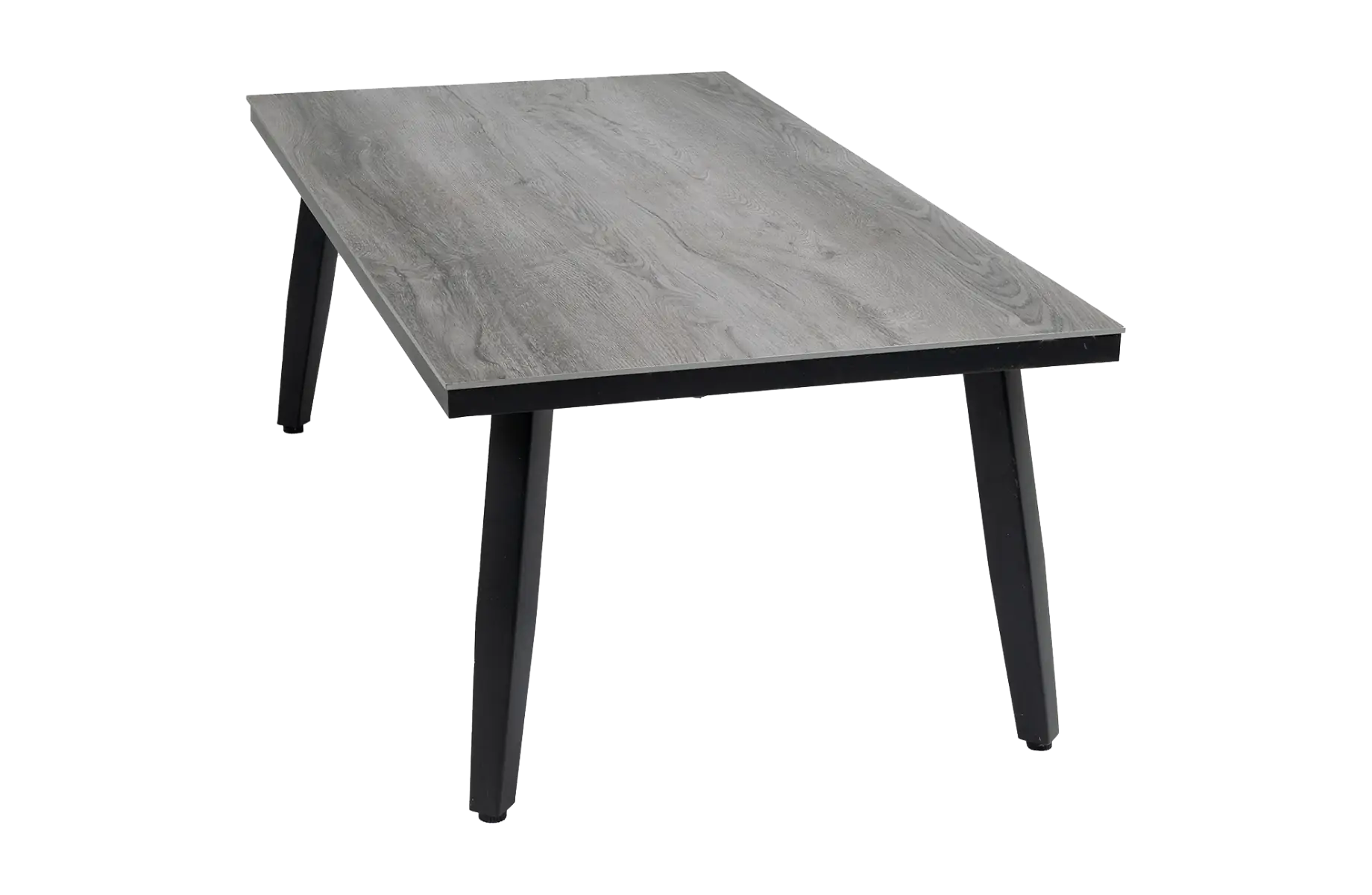 Beistelltisch Mykonos 105x58cm | Grau | Aluminium & Kunststoff | Normin