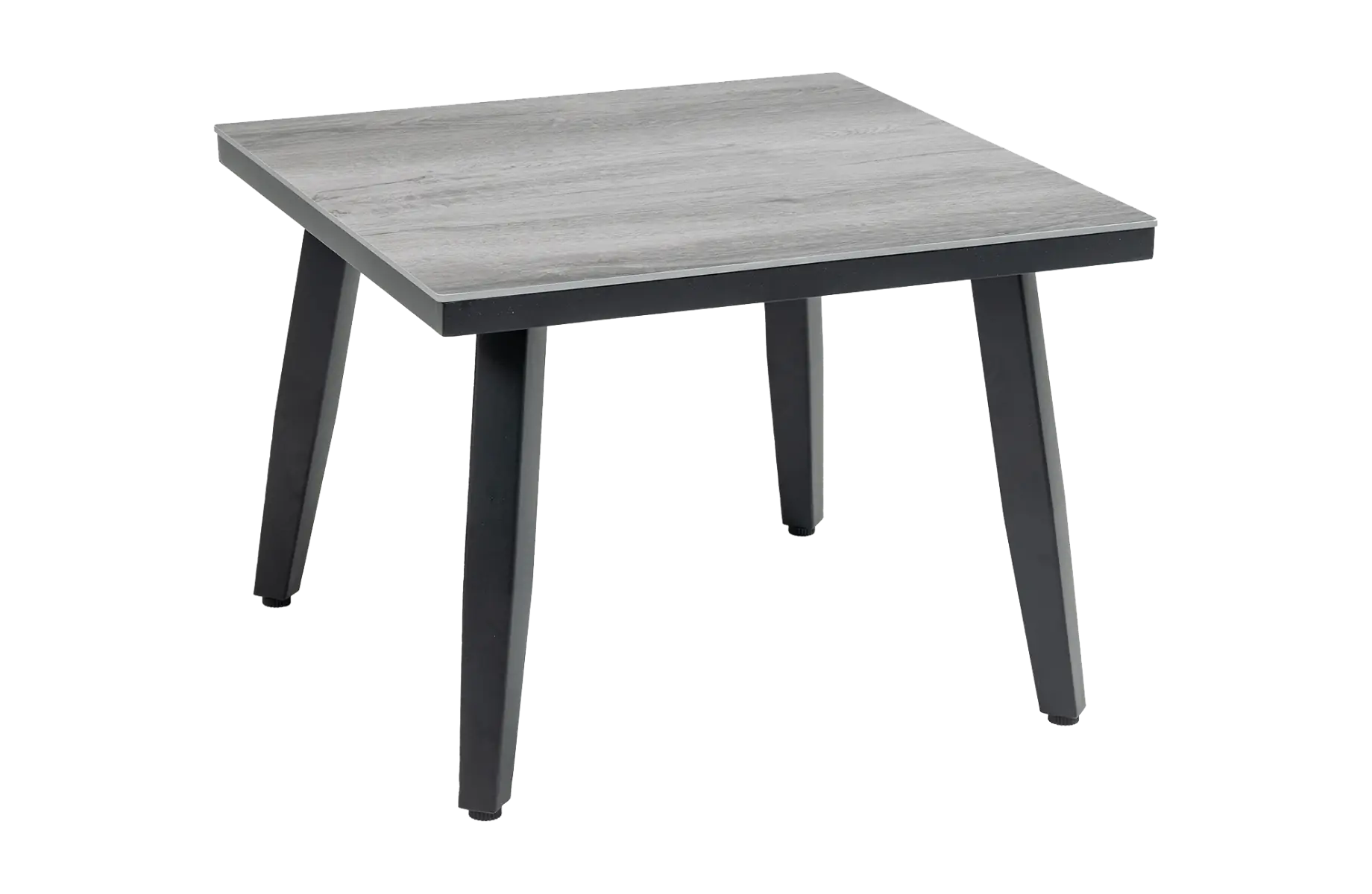 Beistelltisch Mykonos 55x55cm | Grau | Aluminium & Kunststoff | Normin