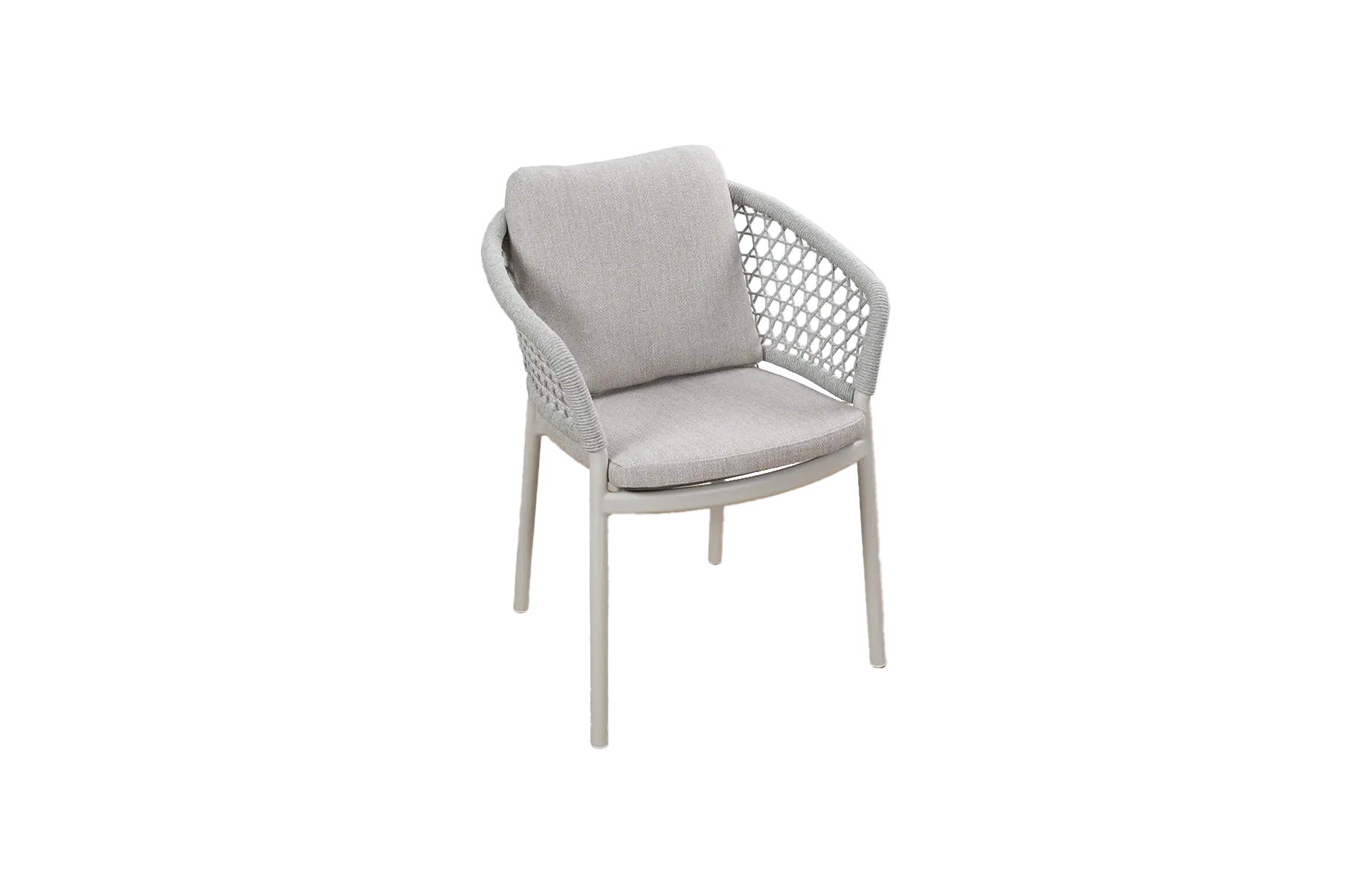 Dining Gartenstuhl Nardo | Naturel | Snow Sand/Cream | Aluminium und Rope