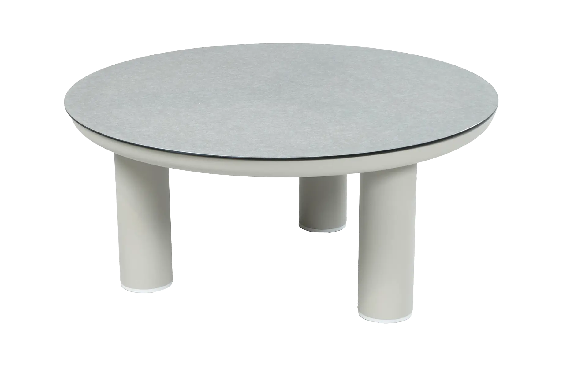 Loungetisch Capri | ø 80 cm | Natur | Aluminium & Ceramic Brono