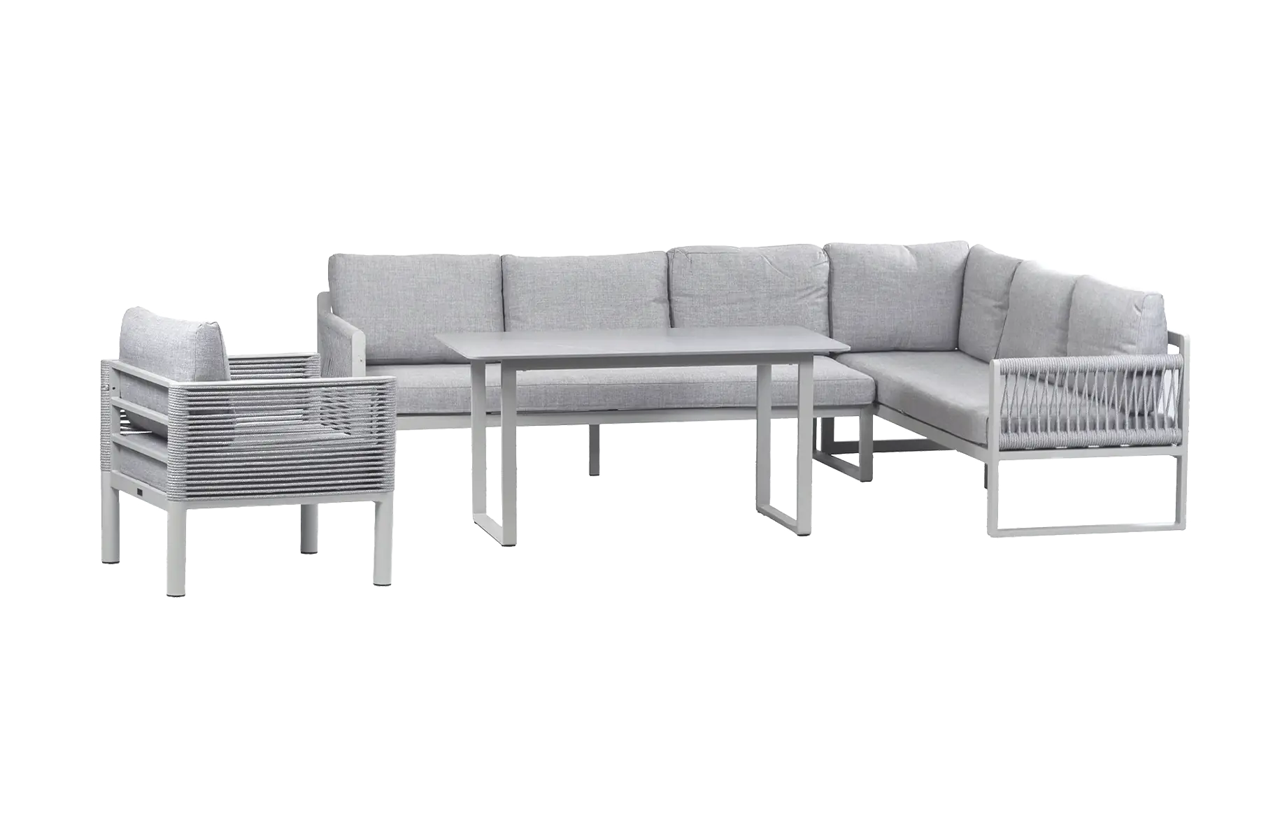 Dining Ecklounge-Set Reims | Lounge-Sessel Cuba | Rechts | Sand