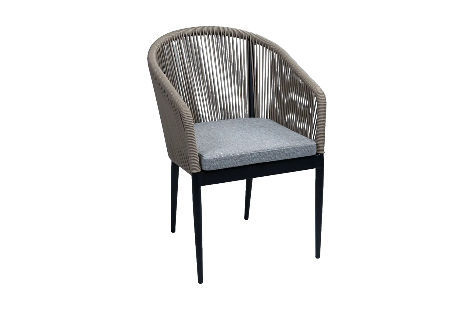 moderne-tuinstoel-sluis-Camel-Black-rope 1