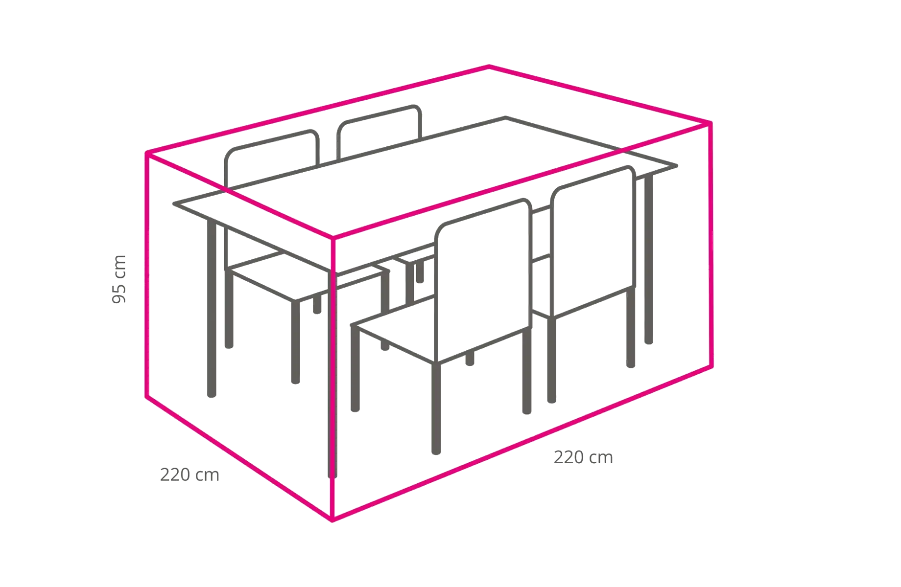Outdoor-covers-beschermhoes-tuinset-220x220x95cm-afmetingen
